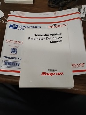2002 Snap on Domestic Vehicle Parameter Definition Manual NWIO