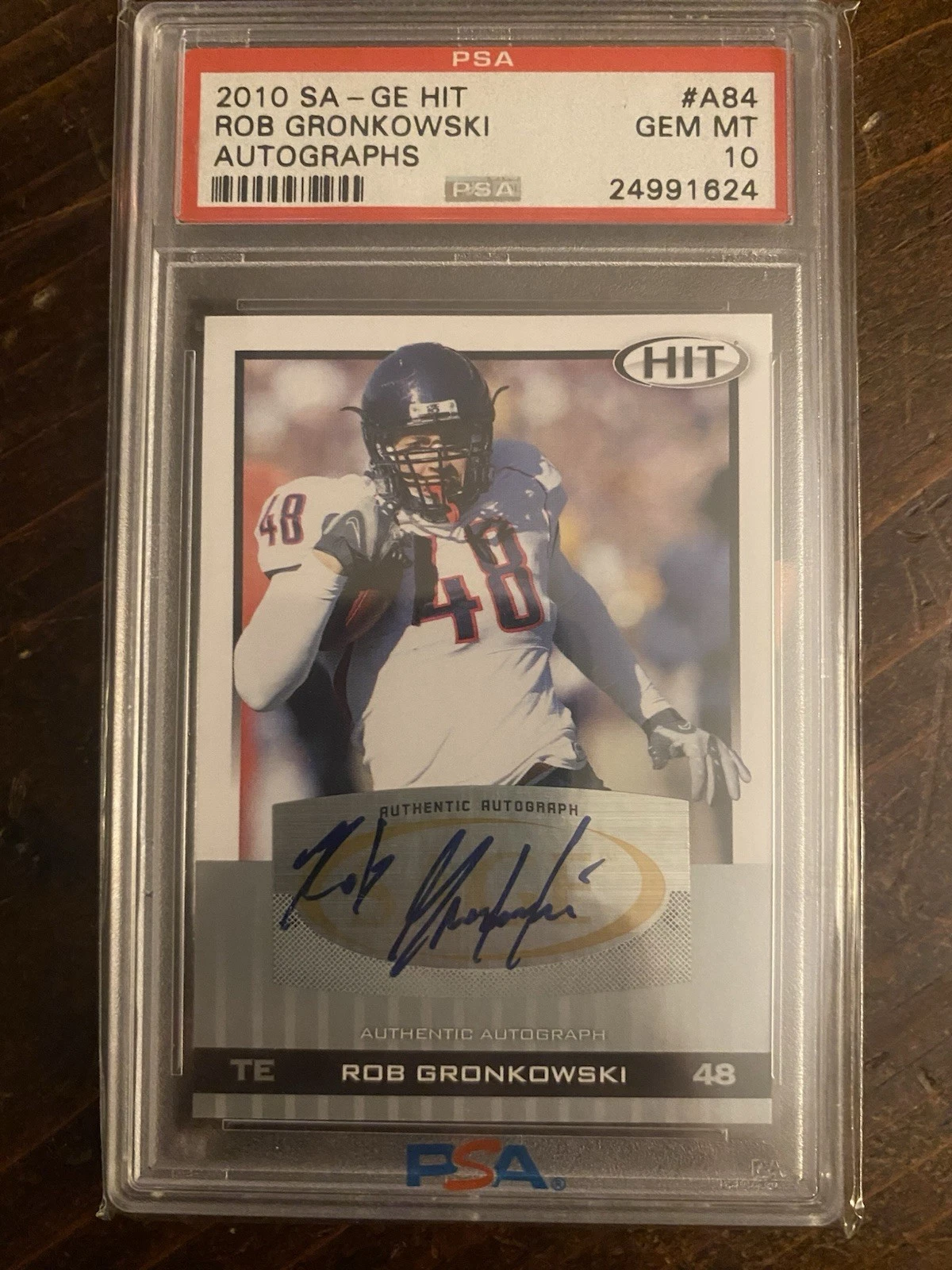 Rob Gronkowski SA-GE Hit Autographs #A84 Base