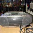 Vintage Sony CFD-S01 Boombox CD Radio Cassette Player Tested Works with AC Cable