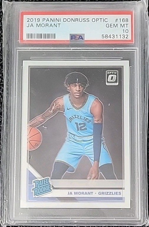 2019-20 Donruss Optic Ja Morant Rookie RC #168 Grizzlies PSA 10
