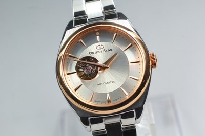 ORIENT STAR RK-ND0101S SemiSkeleton SapphireCrystal AT Silver Dial Women's Watch