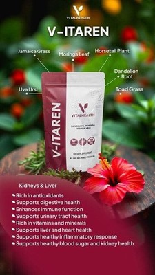 Vital Health V-ITAREN Kidney Support, Dietary Supplement 60 capsules