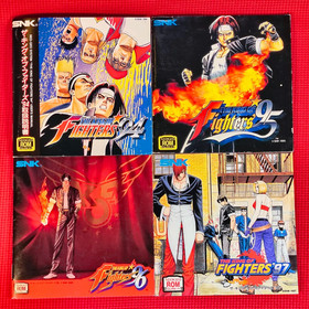AES King Of Fighters Neo Geo Lot 4 Set 94 95 96 97 Figure ROM KOF SNK Genuine JP