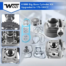 61MM Big Bore Cylinder Kit For GY6 125/150cc 152QMI 157QMJ Upgraded to 170-180CC