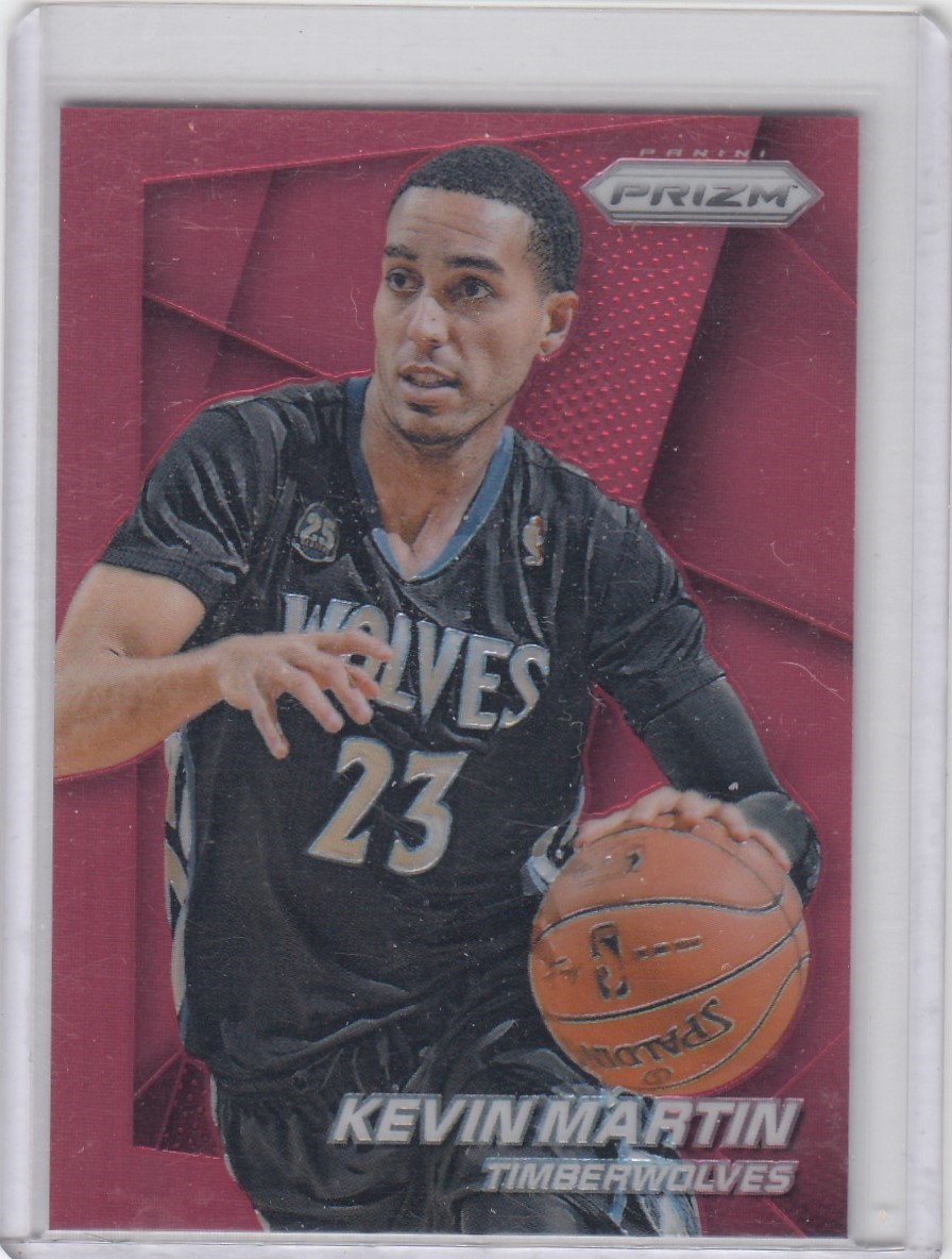 2014-15 Kevin Martin Panini Prizm RED HOLO Parallel /49 - #116 Minnesota