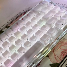 Jaycomia Fog Transparent Keycap Set 130 Keys OEM Profile