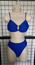 Shein Chiccia Blue Bikini Set Swimwear Size  M New Holiday New in Package 