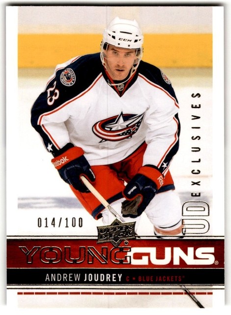 Andrew Joudrey 2012-13 Upper Deck UD Exclusives Young Guns Rookie /100 #217
