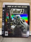 Fallout 3 Game of the Year (PS3, 2008) CIB Open Copy Tested