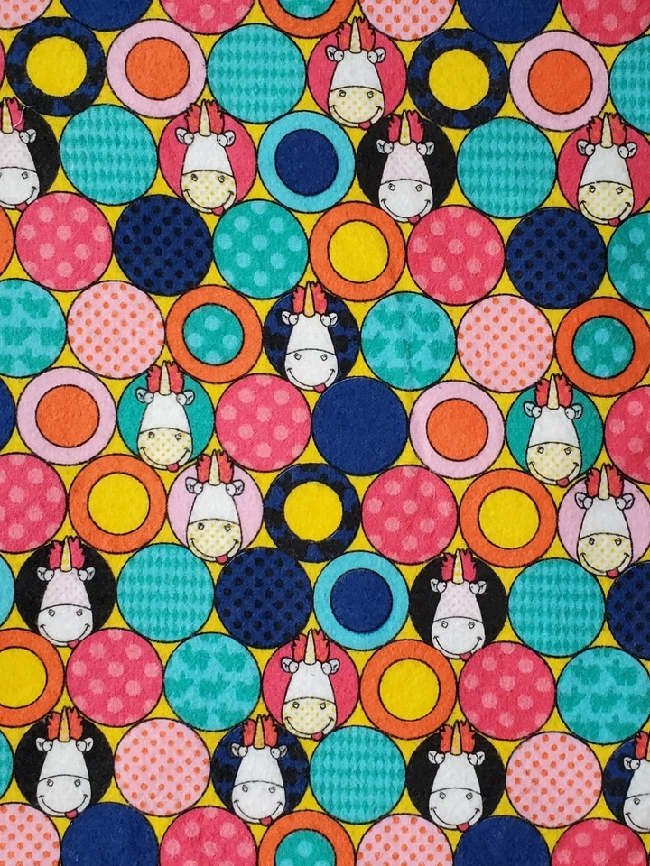 Despicable Me Fluffy Unicorn Flannel Fabric Cranston 2⅓ Yards - Image 2 of 3