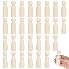 Gro&szlig;e Holzfigur 90 mm Kn&ouml;chelpuppe unvollendet 30 St&uuml;ck