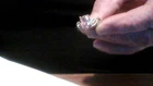 Silver Pink Ice Ring Vintage Pear Solitaire Size 9.5 Elegant