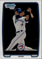 2012 Bowman Chrome Prospects #BCP5 A.J. Jimenez - BB