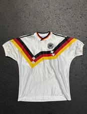 Vintage 90s Rare Germany World Cup 1988-1990 Adidas Football Soccer Jersey