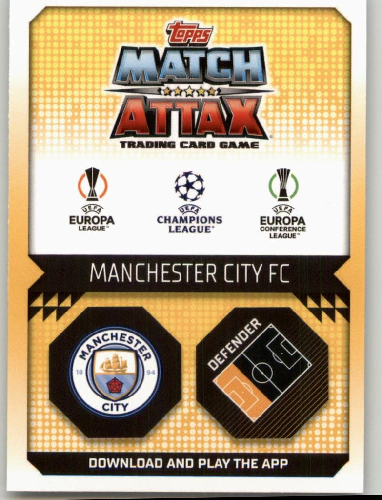 2022-23 Topps Match Attax UEFA Oleksandr Zinchenko #25 Manchester