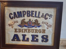 Campbell & co Edinburgh Ales advertising poster