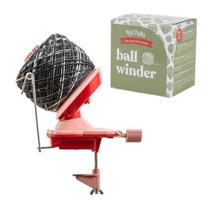 Yarn Ball Winder Knitting Crocheting Hand Operated Craft Winding Tool Red