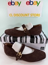 DV by DOLCE VITA Women's Buckle Flat Shoes Brown Faux Suede - FREESHIP