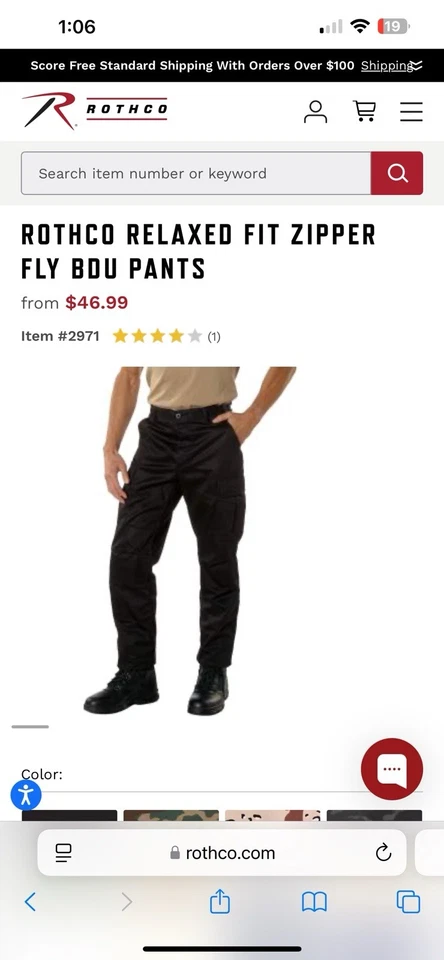 Pantalones Rothco BDU Foto 2 de 4