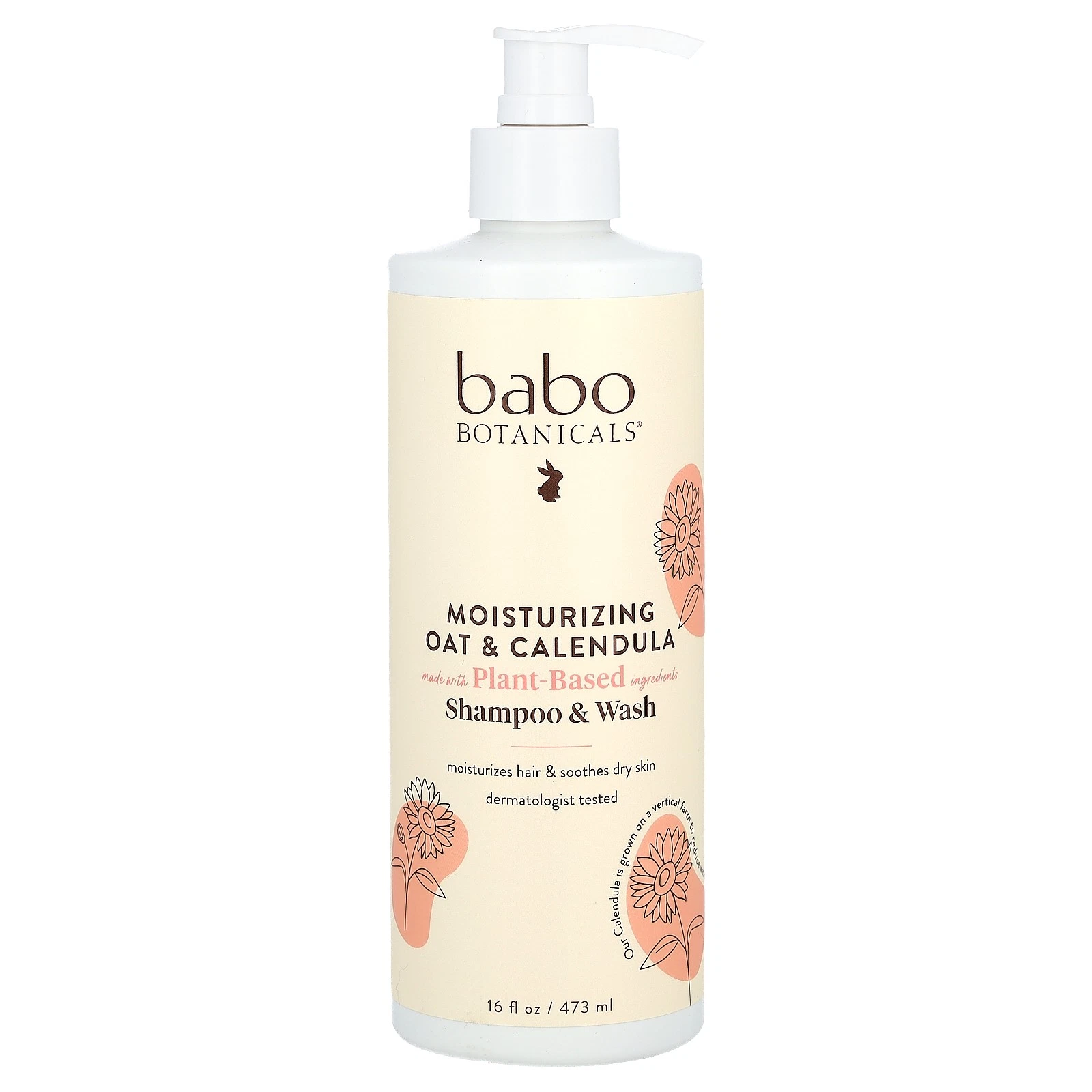 Moisturizing Shampoo & Wash, Oat & Calendula, 16 fl oz (473 ml)
Opens in a new window or tab