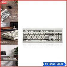 Wired USB Keyboard Full Size 104 Key Ergonomi...