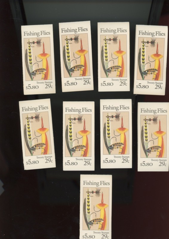 US stamp  booklet  20 BK189 1991 29ct FISHING FLIES MNH. P#32224 and 33213 (mb23