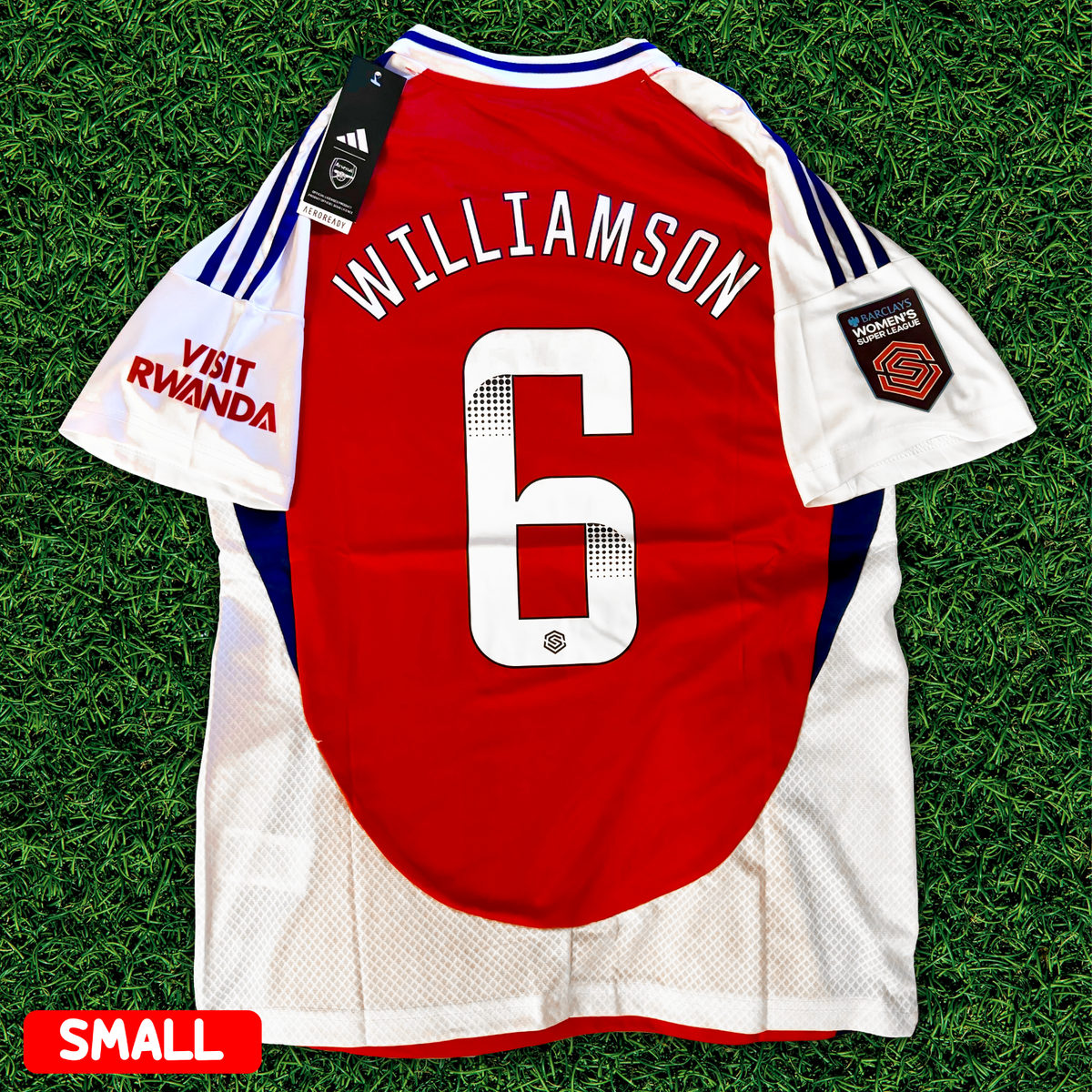 2024-2025 Arsenal Leah Williamson #6 WSL Home Version Jersey
