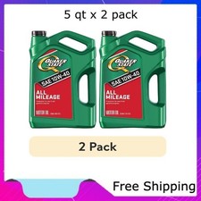 (2 pack) Quaker State All Mileage 10W-40 Motor Oil, 5 Quart 29.59 per gallon