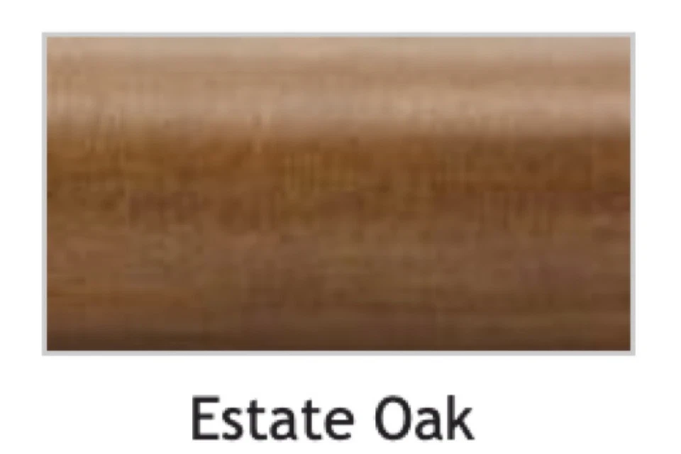 Soporte de retorno Kirsch Wood Trend Classic 3 1/2": poste de 1 3/8", roble inmobiliario 5611eg820 Foto 3 de 4