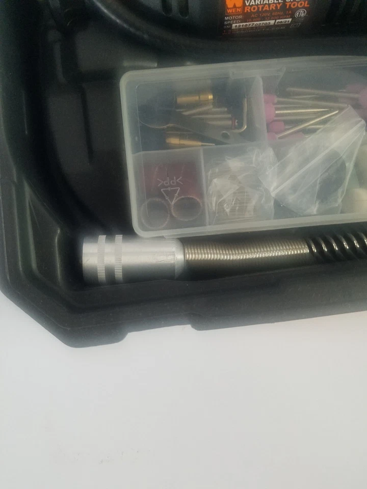 Wen Variable Speed Rotary Tool W Case & Flex Tool, Accessories Model 23103 - Image 4 of 4