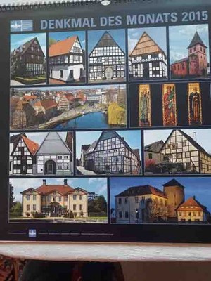 Historische Städte Denkmal 2015  OWL Detmold Blomberg Minden Lemgo 42x42 cm