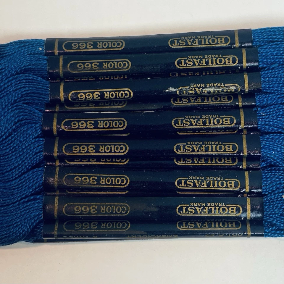 J & P Coats Vintage Perlesheen No 8  Color 366 Lot Of 20 Skeins Unused Boilfast - Image 3 of 4