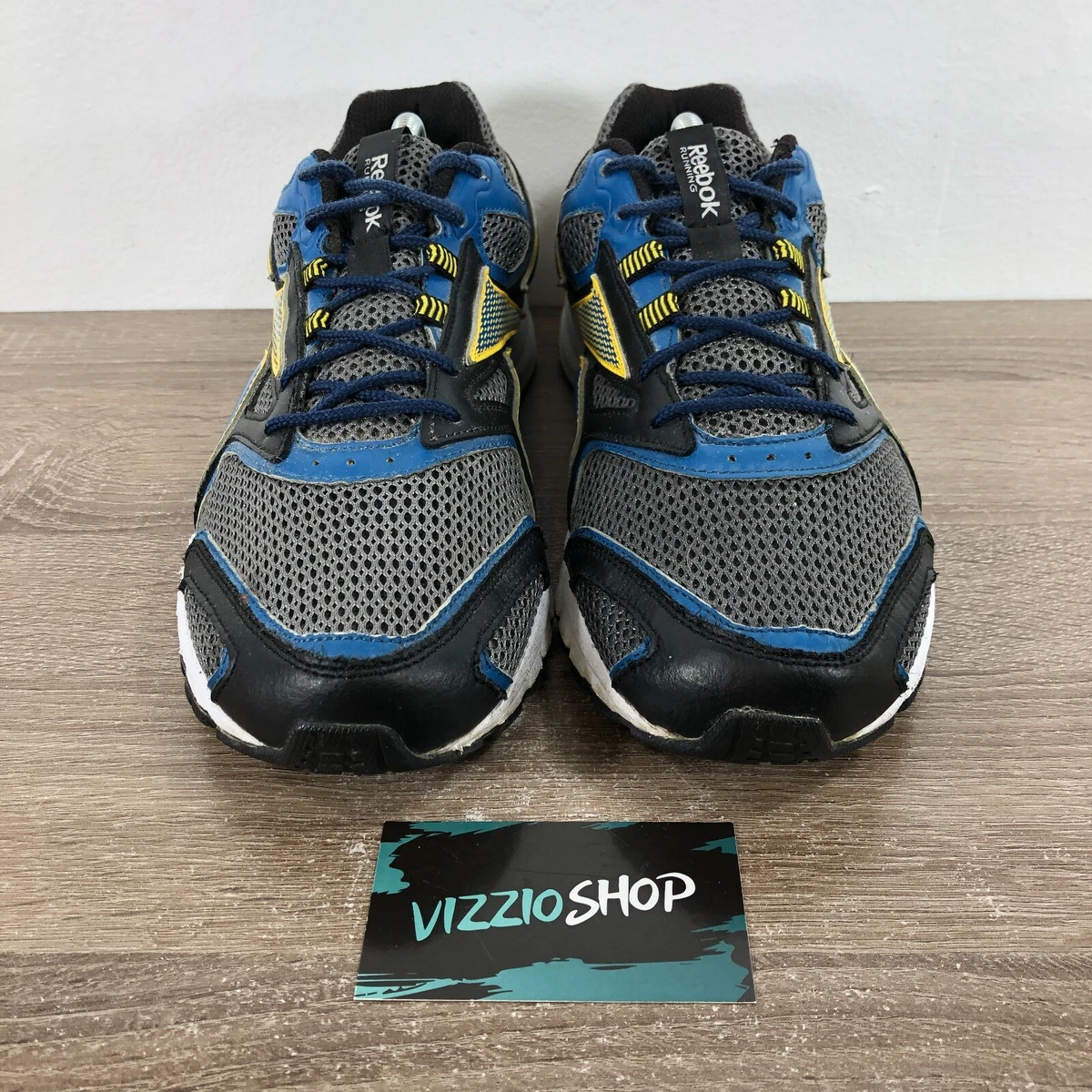 Reebok DMX Ride Gray Black Blue Yellow Running Men&#039;s 9 M44592 | eBay