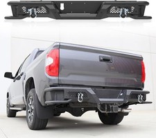 Steel Rear Bumper For Toyota Tundra 2014-2021 Wsensor Holesled Lights