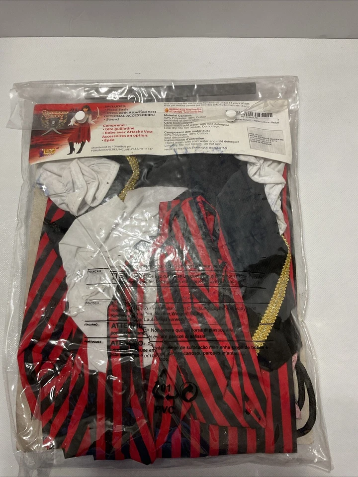 Bucanero Belleza Pirata Doncella Vestido Halloween Disfraz Para Mujer Estándar Talla M 6/8 Foto 2 de 4