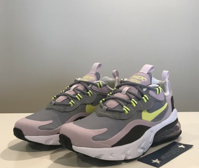Nike Air Max 270 React (GS) Shoes-Prtcl Gry/Iced Lilac/Lmn-Youth 6Y #BQ0103 010 193654811815 | eBay