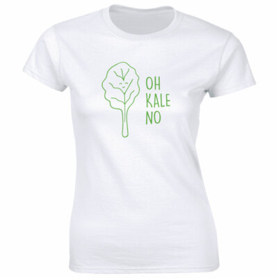 Oh Kale No T-Shirt for Women Funny Vegetable Lover Tee