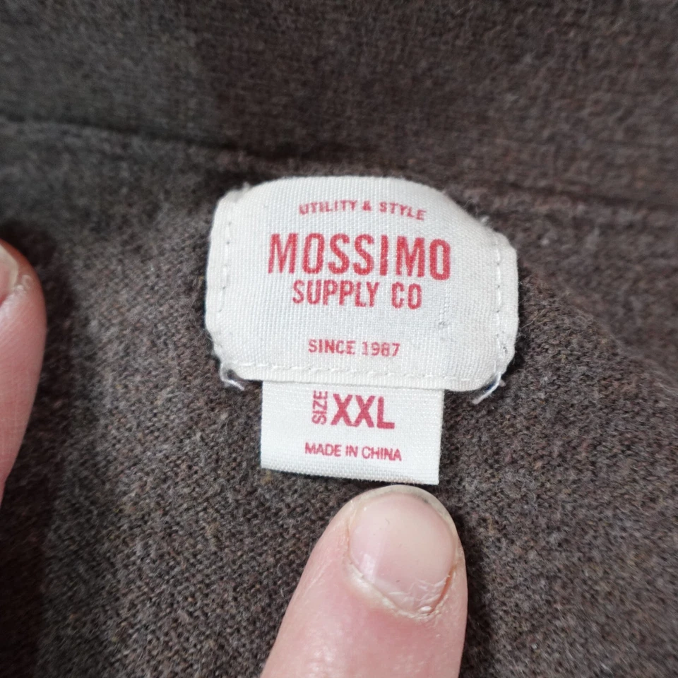 Suéter Mossimo Para Mujer 2XL XXL Marrón Preppy Academia Ligero Top Cuello en V Foto 4 de 4