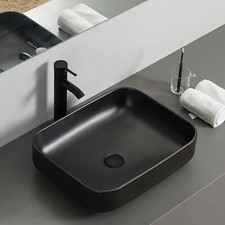 Ceramic Vessel Sink Bathroom Basin Bowl Wash Combo Chrome Faucet Pop Up Drain