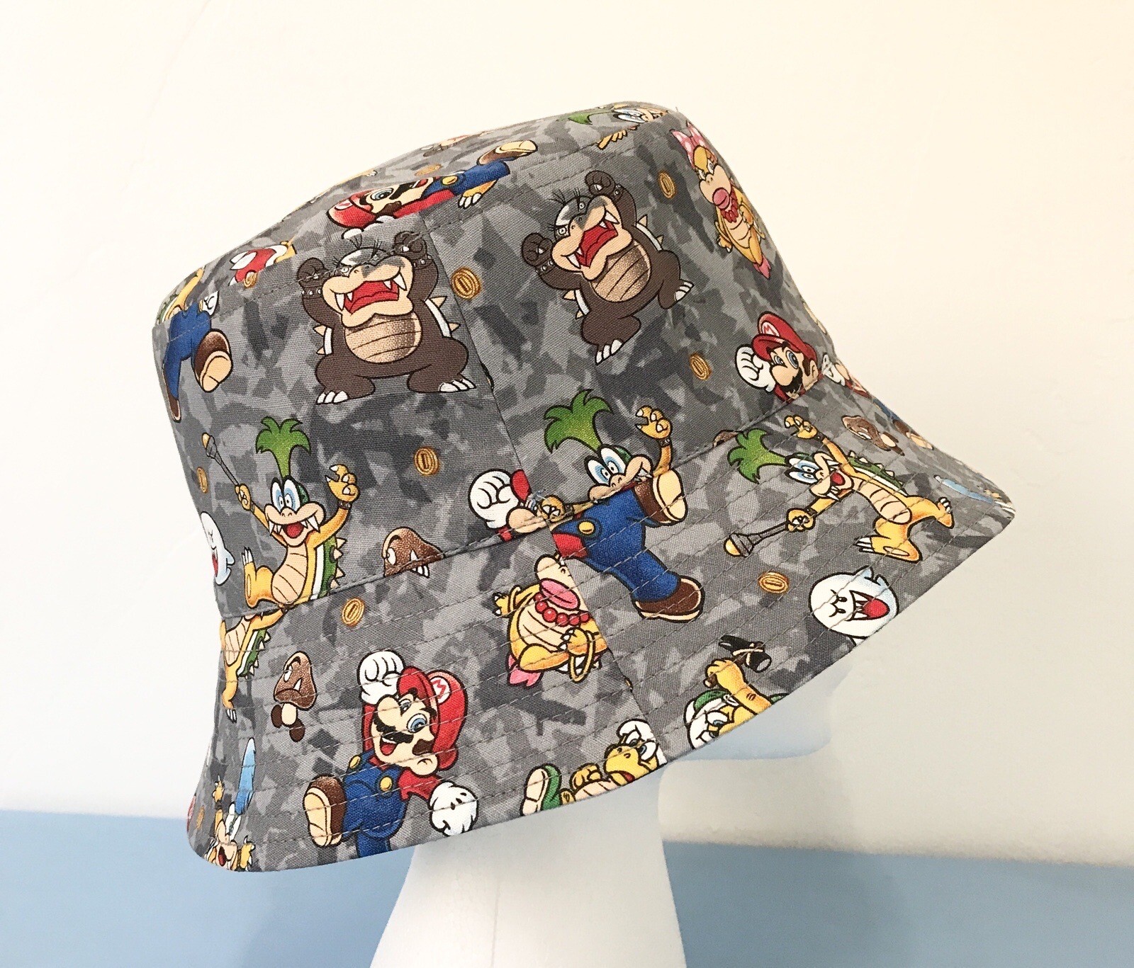 Reversible Unisex Bucket Hat 2-in-1 Super Mario Trolls Design-image