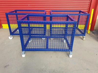 QUICKFIT SCAFFOLD TOWERS Steel Cage Stillage Cart with lockable castors £142 +VAT