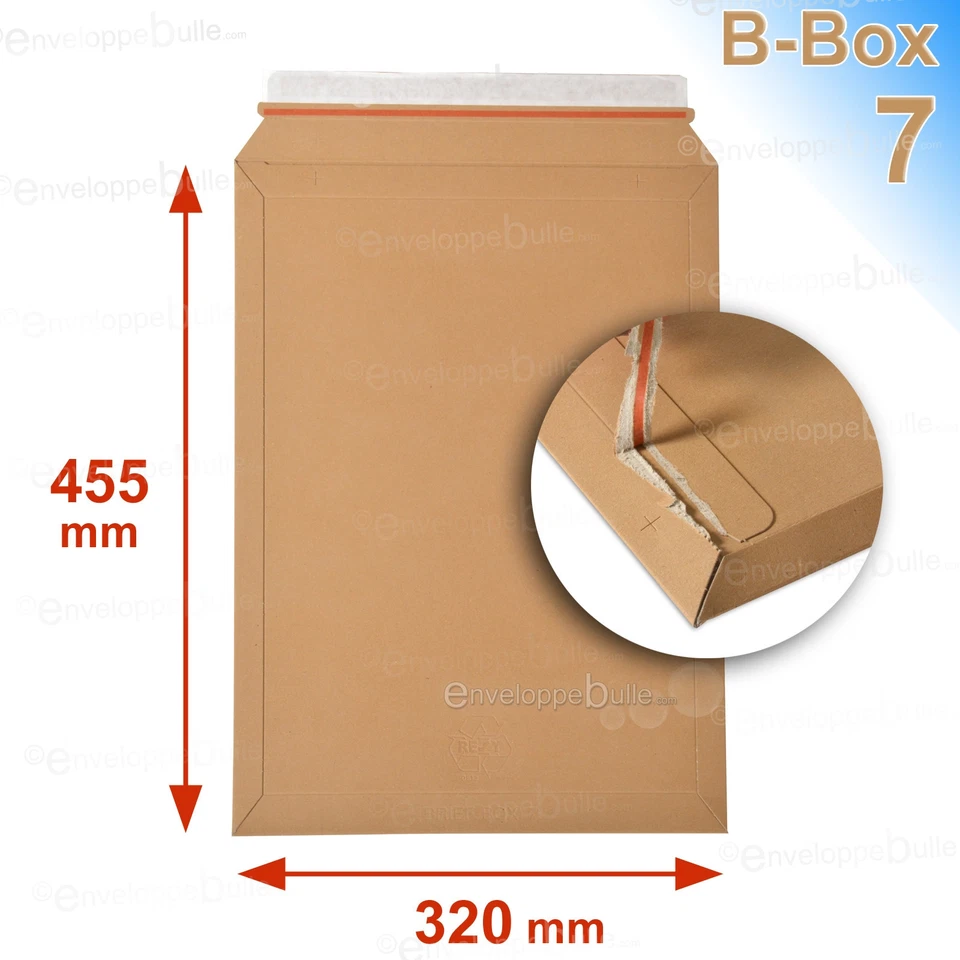 100 Enveloppes/pochettes carton rigide 320x455 B-Box 7 - Photo 1/1