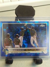 2022 Topps Chrome Blue Sapphire #125 'San Diego Padres Slams Returns'