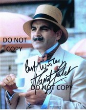 DAVID SUCHET - HERCULE POIROT Autographed 8x10 Signed Reprint Photo #1 !!