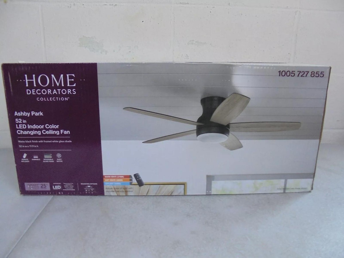 Home Decorators Ashby Park 52 in. Color Changing Ceiling Fan