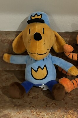 Merry Makers Dog Man Stuffed Animal Plush Toy Book Character Figure Velvet 9inch