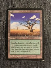 Grasslands - HP - Mirage - MTG Magic The Gathering