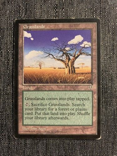 Grasslands - HP - Mirage - MTG Magic The Gathering - Picture 1 of 2