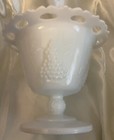 Westmoreland Milk Glass Grape Pattern 5 Inch Compote Bowl — photo 2