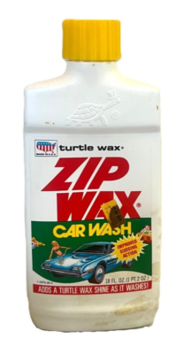 #ad Turtle Wax ZIP WAX Vintage 1983 Auto Car Wash Shines as it Washes 18 oz $14.99